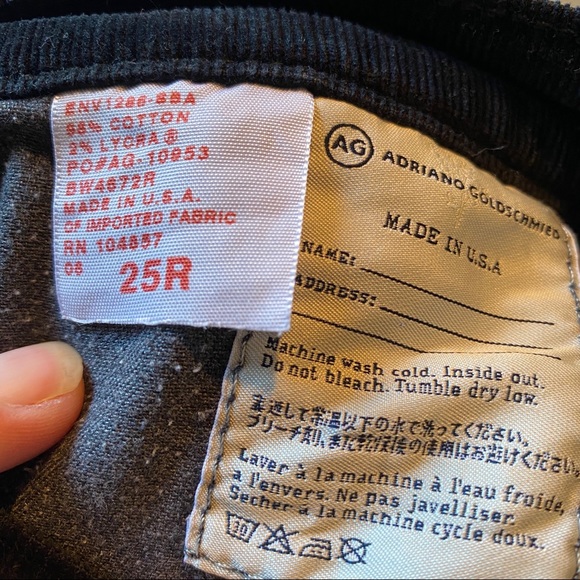 AG the Stevie Black Corduroy Jeans - Picture 8 of 8